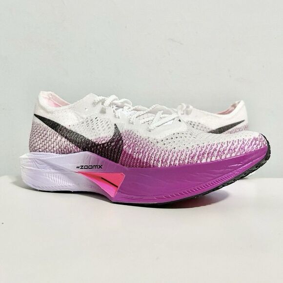 Nike ZoomX VaporFly Next% 3 "White Vivid Purple” Men's Size 11 Running Shoes - Picture 1 of 8